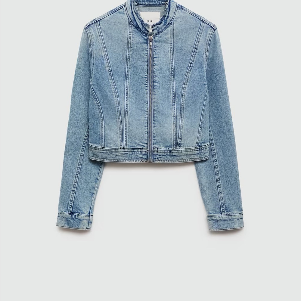 Mango Light Blue Jean Jacket